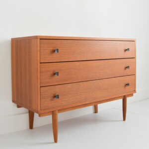 Commode 3 tiroirs 1960 scandinave vintage 7