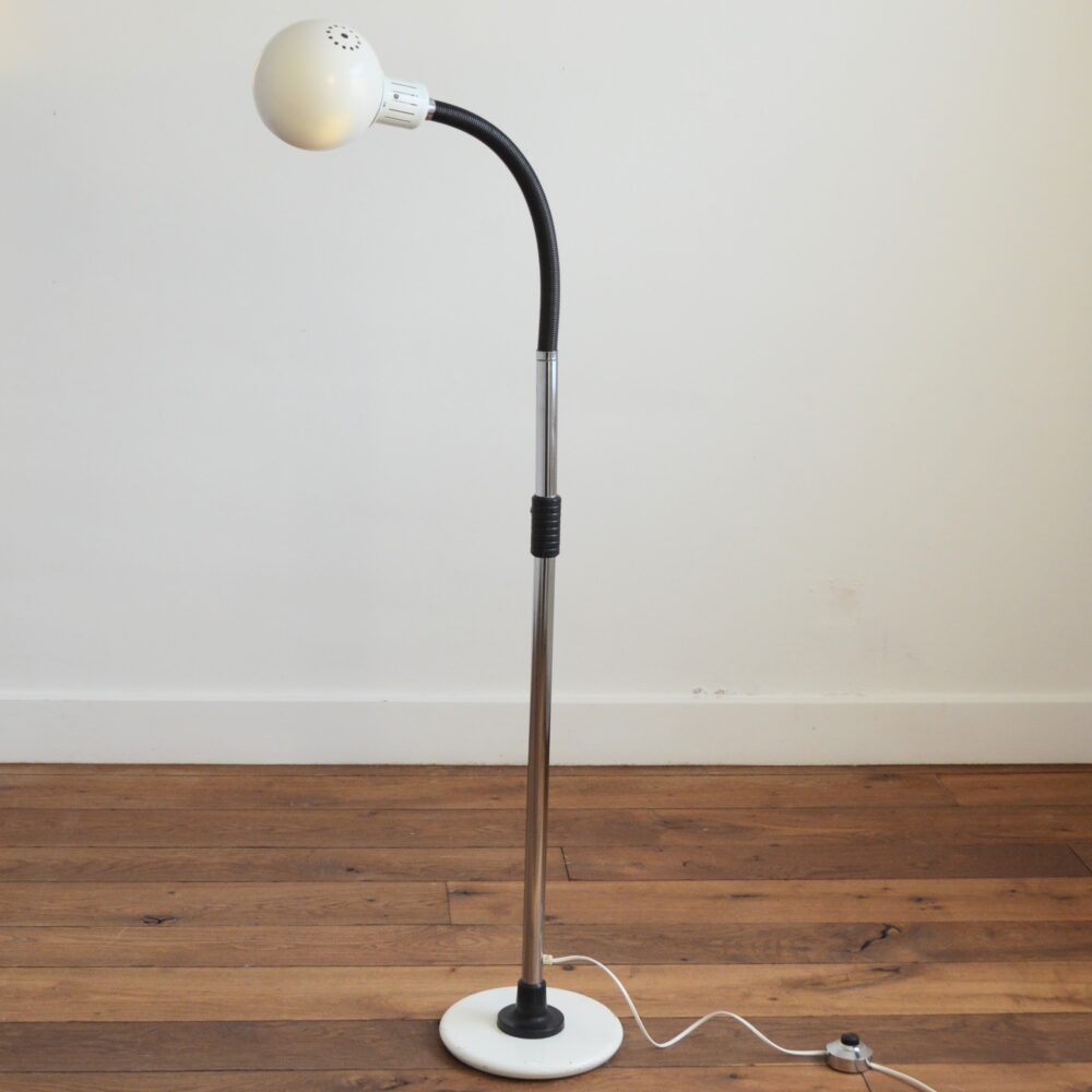 Lampe de sol / Lampadaire spot orientable 1970 vintage