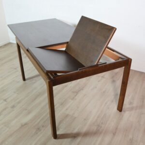 Table à manger extensible scandinave Lübke Hollande vintage 24