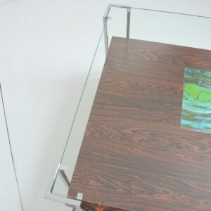Table basse double plateau Design scandinave 1970 vintage 17