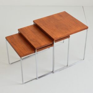 Tables gigognes scandinave 1960 vintage 11