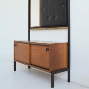 Vestiaire d’entrée scandinave teck 1960 vintage 12