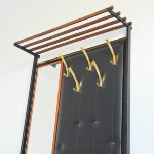 Vestiaire d’entrée scandinave teck 1960 vintage 15