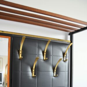 Vestiaire d’entrée scandinave teck 1960 vintage 16