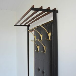Vestiaire d’entrée scandinave teck 1960 vintage 20