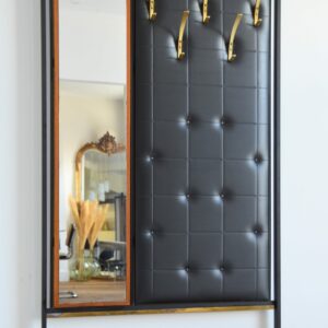 Vestiaire d’entrée scandinave teck 1960 vintage 25