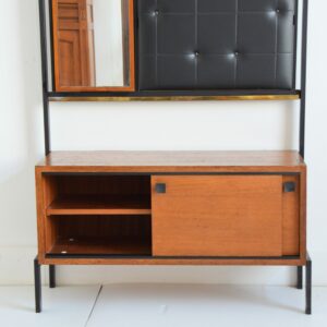 Vestiaire d’entrée scandinave teck 1960 vintage 3