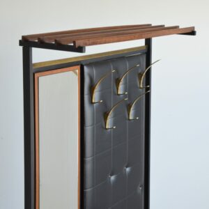 Vestiaire d’entrée scandinave teck 1960 vintage 32