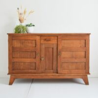 Rare buffet René Gabriel en chêne années 40 / 50 vintage