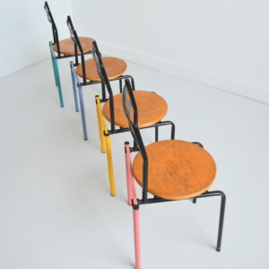 4 chaises postmodern design Menphis 80 vintage 17