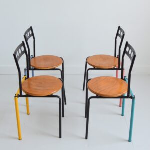 4 chaises postmodern design Menphis 80 vintage 21