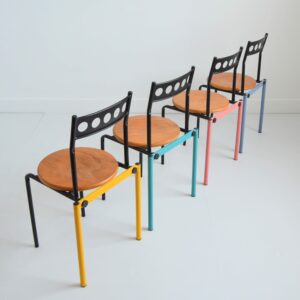 4 chaises postmodern design Menphis 80 vintage 26
