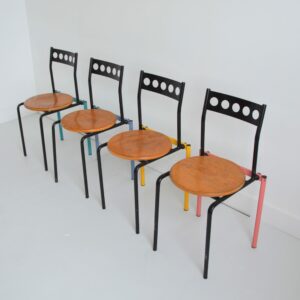 4 chaises postmodern design Menphis 80 vintage 5