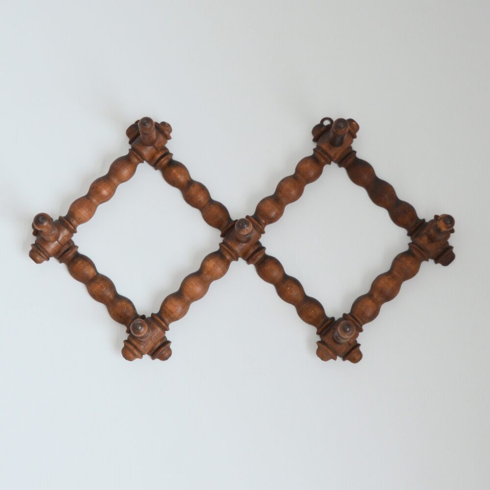 Porte manteaux accordéon vintage