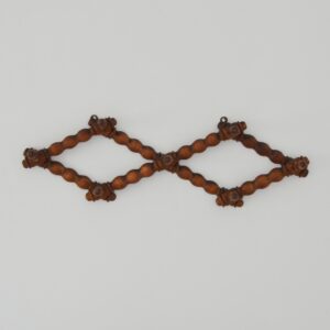 porte manteaux accordéon : pliant bois tourné 1950 vintage 2