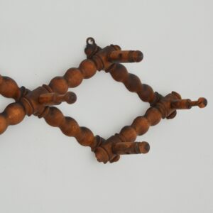 porte manteaux accordéon : pliant bois tourné 1950 vintage 5