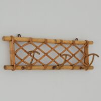 Porte manteaux en rotin 1960s