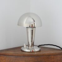 Lampe champignon de table / chevet / Bureau  chromée 1950s