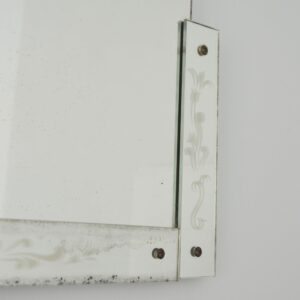 Miroir Art déco 1930 gravé vintage 10