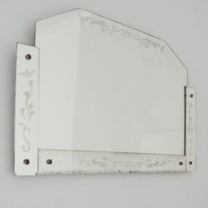 Miroir Art déco 1930 gravé vintage 2