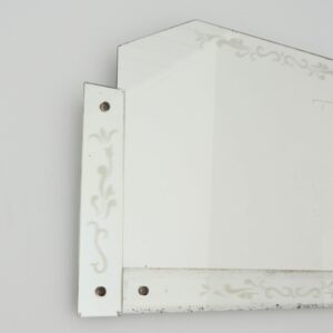 Miroir Art déco 1930 gravé vintage 3