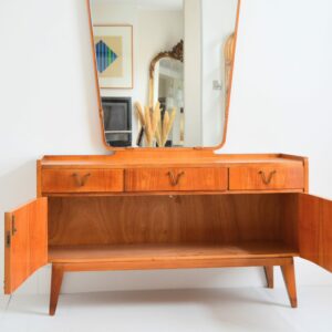 Coiffeuse pieds compas 1960 vintage 20