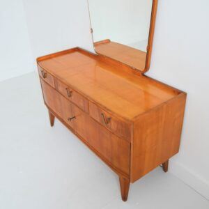 Coiffeuse pieds compas 1960 vintage 5