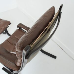 Fauteuil Siesta avec ottoman par Ingmar Relling pour Westnofa 1960 vintage 13