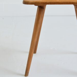 Chaise brutaliste en bois massif vintage 3