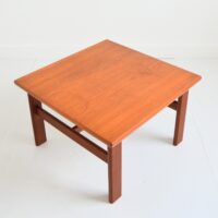 Table basse carrée scandinave teck vintage 1960s