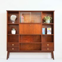 Bibliothèque : Meuble de rangement 1950 vintage 24