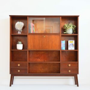 Bibliothèque : Meuble de rangement 1950 vintage 24