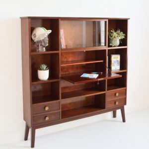 Bibliothèque : Meuble de rangement 1950 vintage 6