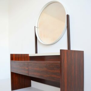 Coiffeuse placage palissandre de rio 1970 vintage 17