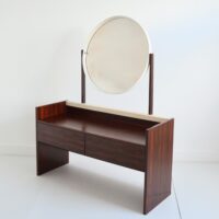 Coiffeuse placage palissandre de rio 1970 vintage 24