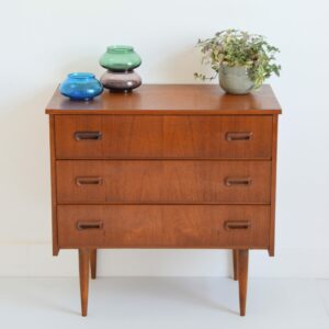 Commode scandinave teck 1960 vintage 1
