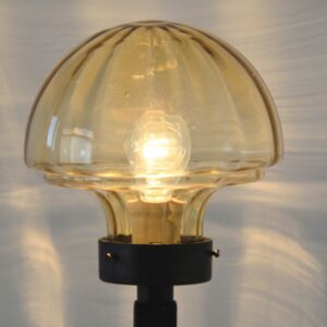 Lampe Art déco 1920 : 1930 fer forgé et verre vintage 21