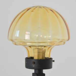 Lampe Art déco 1920 : 1930 fer forgé et verre vintage 6