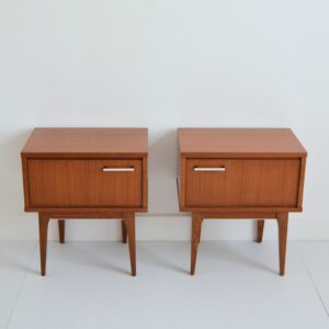 Paire de chevets scandinave teck 1960 vintage 1