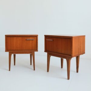 Paire de chevets scandinave teck 1960 vintage 19