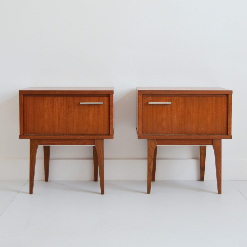 Paire de chevets scandinave teck 1960s