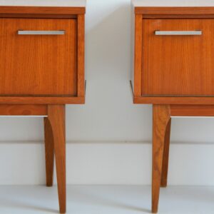 Paire de chevets scandinave teck 1960 vintage 4