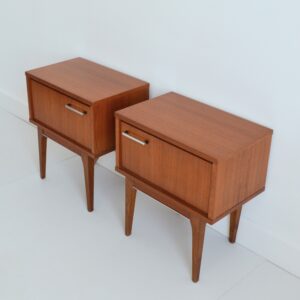 Paire de chevets scandinave teck 1960 vintage 8