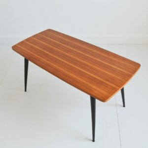 Table basse scandinave pieds compas 1960 vintage 13
