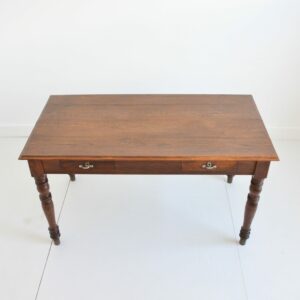 Ancienne : grande Table de ferme en chêne vintage 11