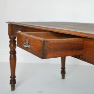 Ancienne : grande Table de ferme en chêne vintage 46