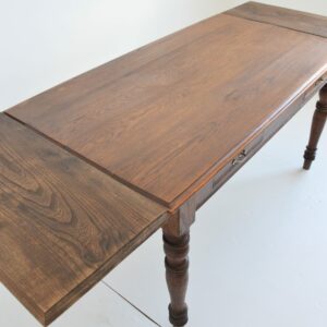 Ancienne : grande Table de ferme en chêne vintage 8