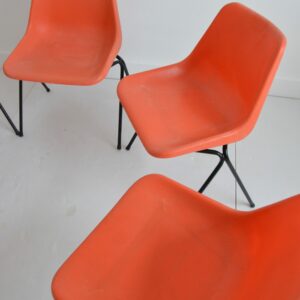 Chaises Robin day : tecno Milano : Italie 1960 vintage 15