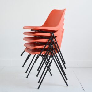 Chaises Robin day : tecno Milano : Italie 1960 vintage 4