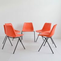 Chaises Robin day : tecno Milano : Italie 1960 vintage 6